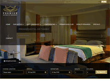 Tablet Screenshot of premierhotels.co.za